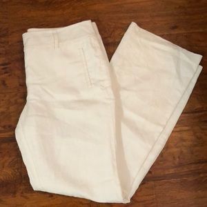 White Linen Trousers